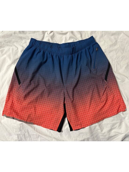 lululemon athletica Other - EXCELLENT Lululemon Mens Surge Running Shorts Linerless 7" Gradient Blue Grid M